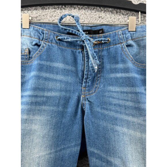 Harper Blue Denim Tie-Front Jeans Size 27 Casual Straight-Leg - Picture 3 of 7